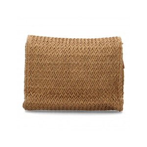 Bandolera de rafia para mujer, diseño moderno y cómodo, compartimento principal con botón de imán.