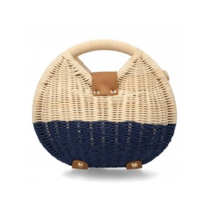 Bolso de hombro para mujer, material de rafia, diseño elegante y moderno, ideal para verano