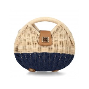 Bolso de hombro para mujer, material de rafia, diseño elegante y moderno, ideal para verano