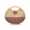 Bolso de hombro para mujer, material de rafia, diseño elegante y moderno ideal para verano.
