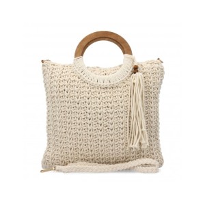 Bolso de hombro para mujer, diseño moderno con adorno de flecos, cómodo.