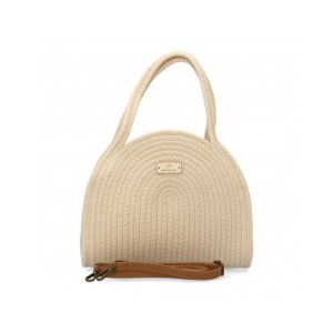 Bolso de hombro para mujer, material de rafia, diseño elegante y moderno ideal para verano.