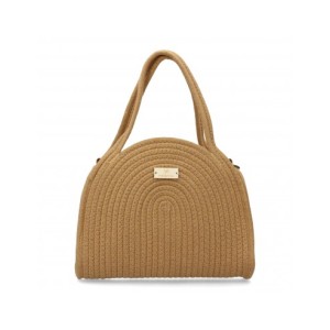 Bolso de hombro para mujer, material de rafia, diseño elegante y moderno ideal para verano.