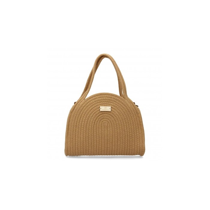 Bolso de hombro para mujer, material de rafia, diseño elegante y moderno ideal para verano.