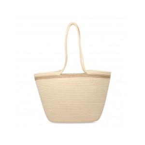 Bolso de hombro estilo capazo de rafia para mujer, diseño cómodo y moderno con adorno de flecos