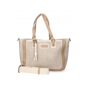 Bolso de hombro para mujer con correa ajustable.