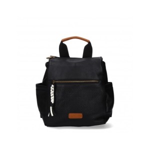 Mochila para mujer, diseño moderno con adorno en la cremallera.